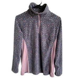 Group Lot of 2 Columbia Fleece Thermal 1/4 Zip Top Women’s Size M L